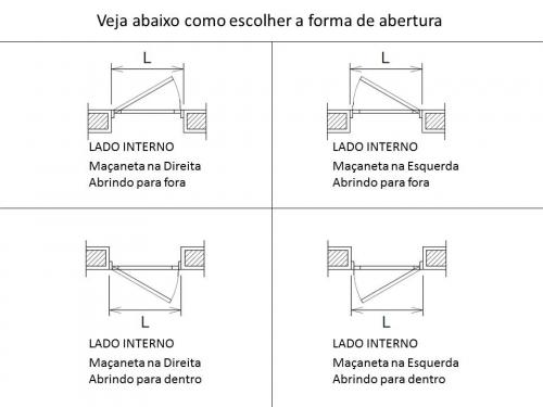 Imagens do produto Porta de Giro 1 Folha com Lambris Horizontais